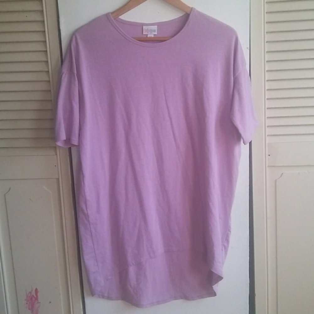 LuLaRoe Lilac Purple Short Sleeve Top Sz XXS